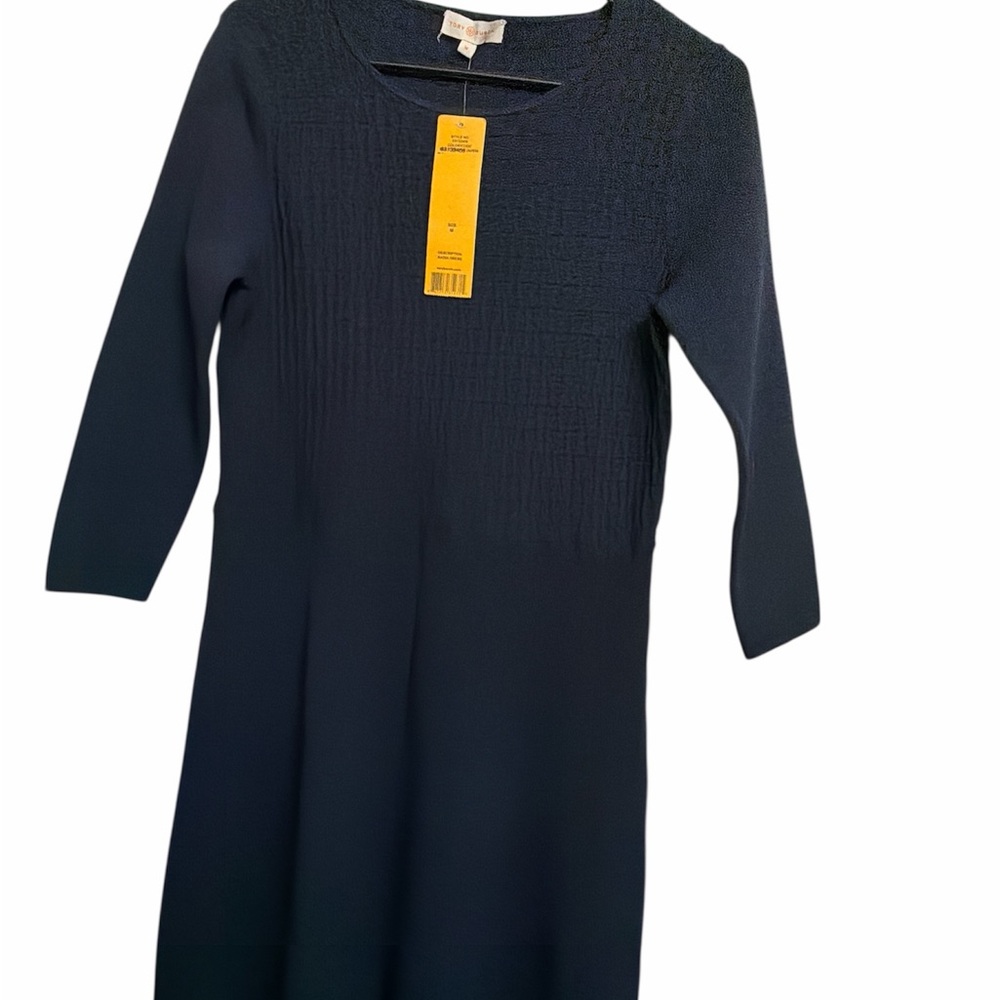 Torry Burch navy blue knit dress size M. Nadia dress